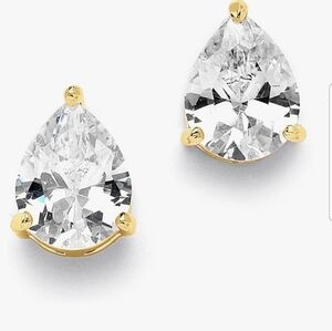 CZ Pear shaped earring approx 2Carat